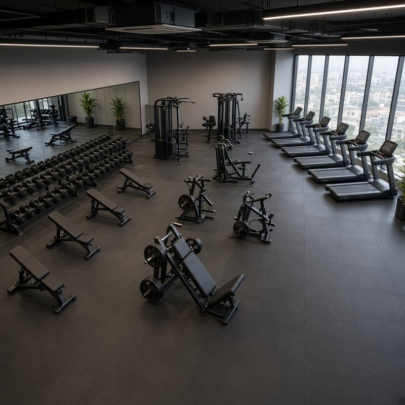 Tổng thể phòng gym