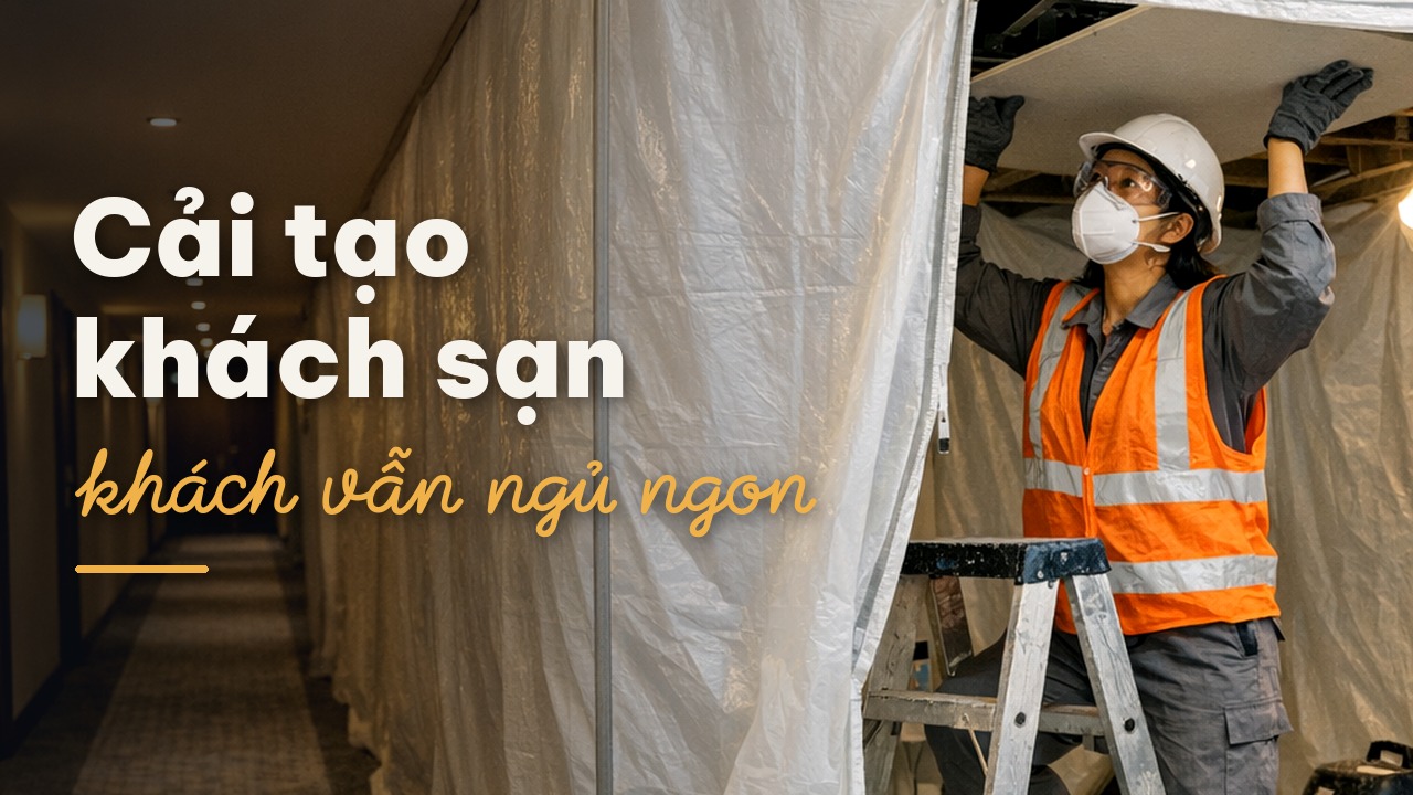 Cải tạo khách sạn đang hoạt động: Làm sao hạn chế ảnh hưởng đến khách lưu trú?