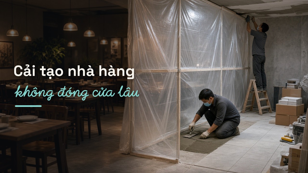 Cải tạo nhà hàng đang kinh doanh: Làm sao hạn chế thời gian đóng cửa?