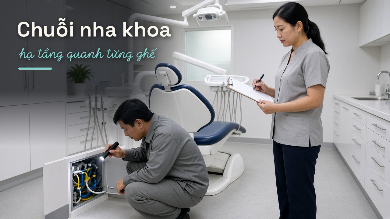 Dịch vụ bảo trì cơ sở vật chất định kỳ cho chuỗi nha khoa: Ghế, phòng máy
