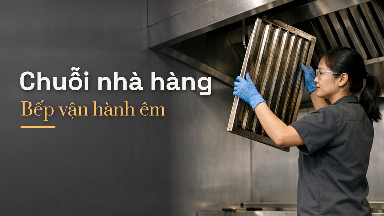 Dịch vụ bảo trì định kỳ cho chuỗi nhà hàng: Bếp, hút mùi, thoát nước