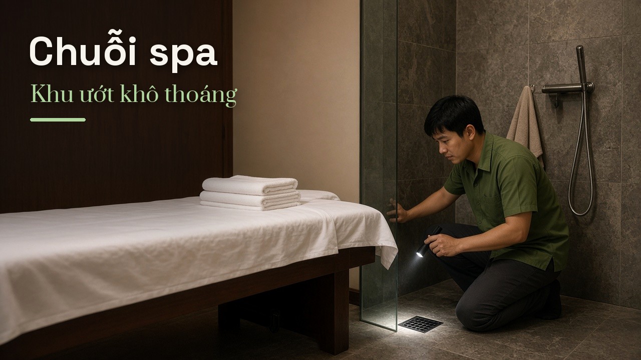 Dịch vụ bảo trì định kỳ cho chuỗi spa: Nước nóng, khu ướt, cách âm