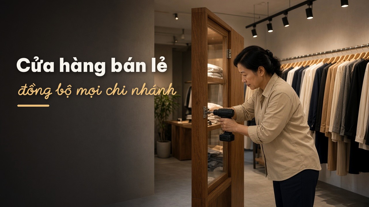 Dịch vụ sửa chữa, bảo trì chuỗi cửa hàng bán lẻ: Đồng bộ chi nhánh