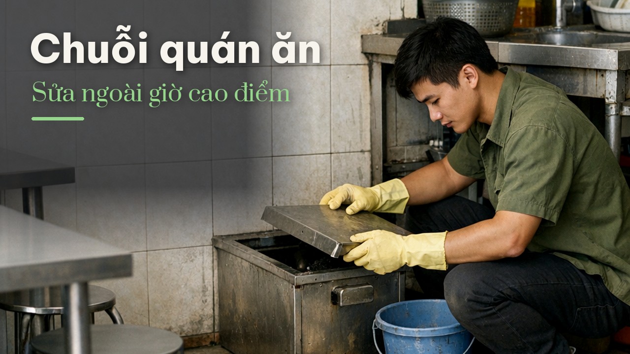Dịch vụ sửa chữa, bảo trì định kỳ cho chuỗi quán ăn: Tránh giờ trưa