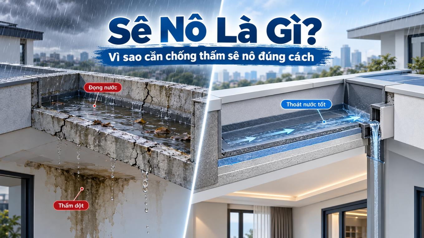 Sê Nô Là Gì? Vì Sao Cần Chống Thấm Sê Nô Đúng Cách?