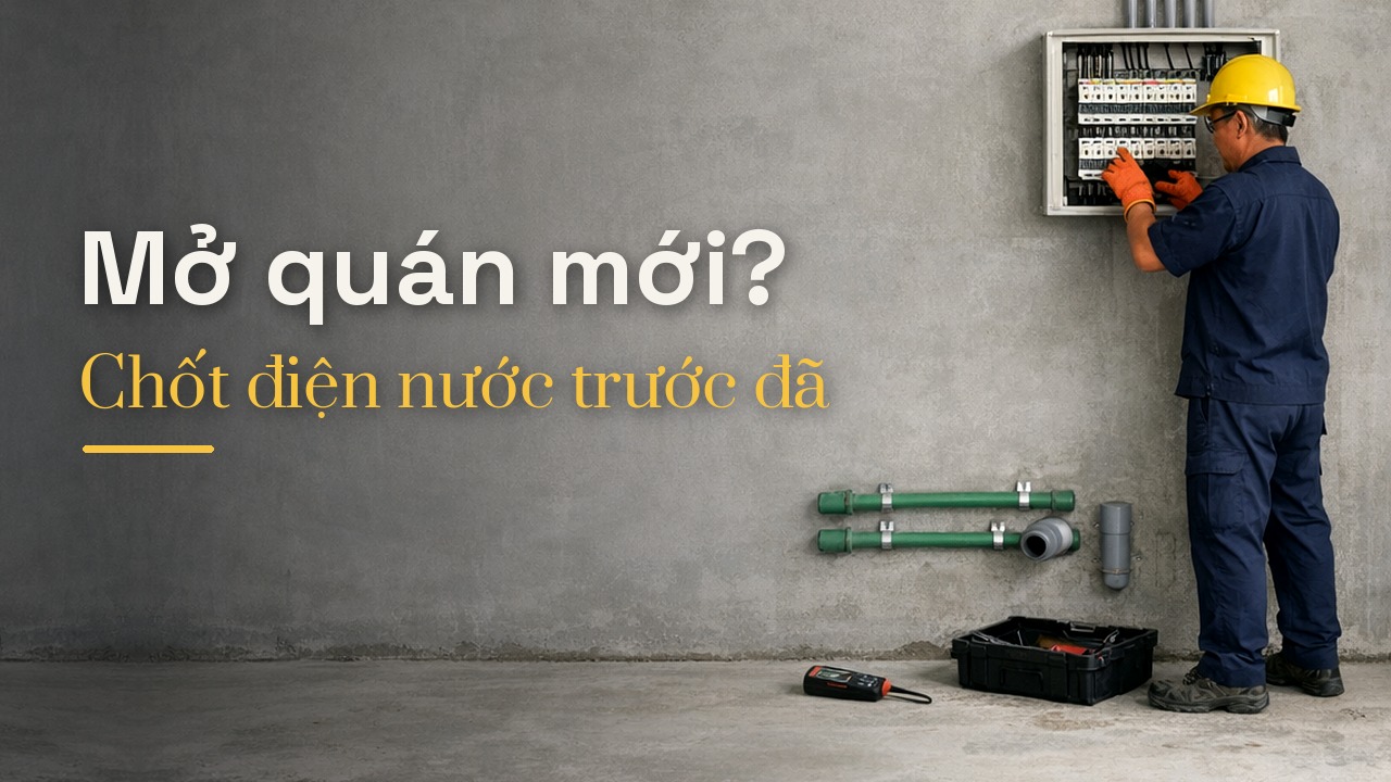Thi công điện nước cho mặt bằng kinh doanh: Cần chuẩn bị những gì?