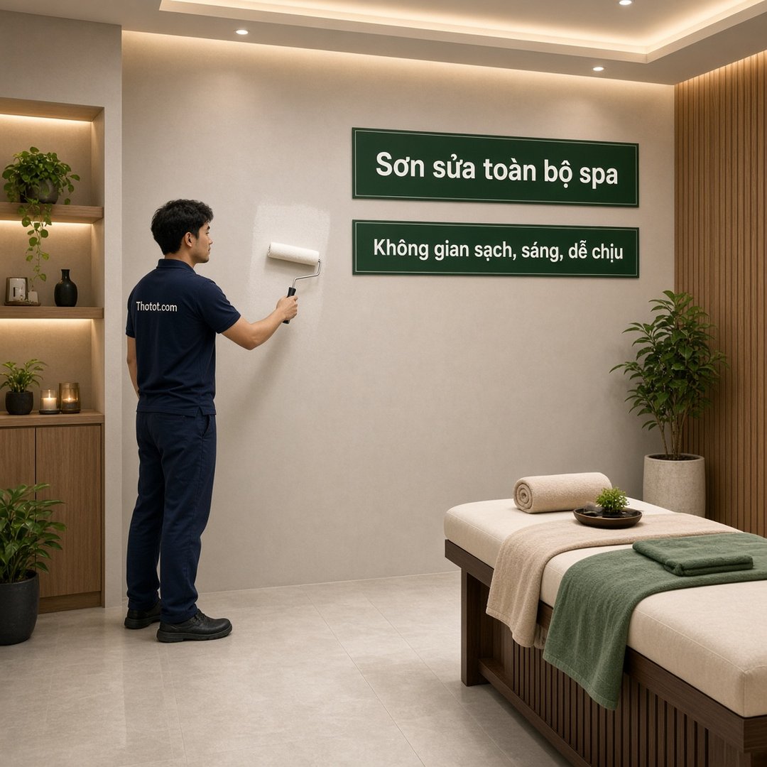 Sơn sửa toàn bộ spa