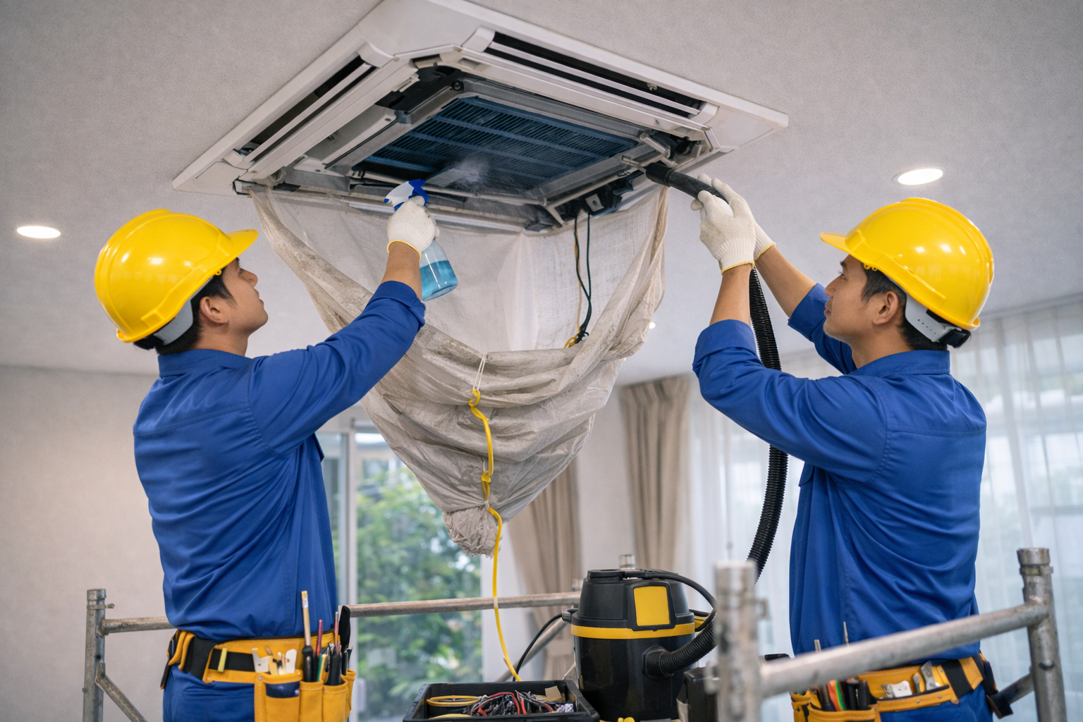 Bảo Trì – Vệ Sinh Máy Lạnh Âm Trần | Hoạt Động Ổn Định – Bền Lâu