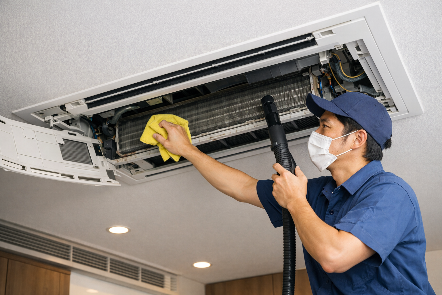 Bảo trì – vệ sinh máy lạnh giấu trần chuyên nghiệp, đúng kỹ thuật