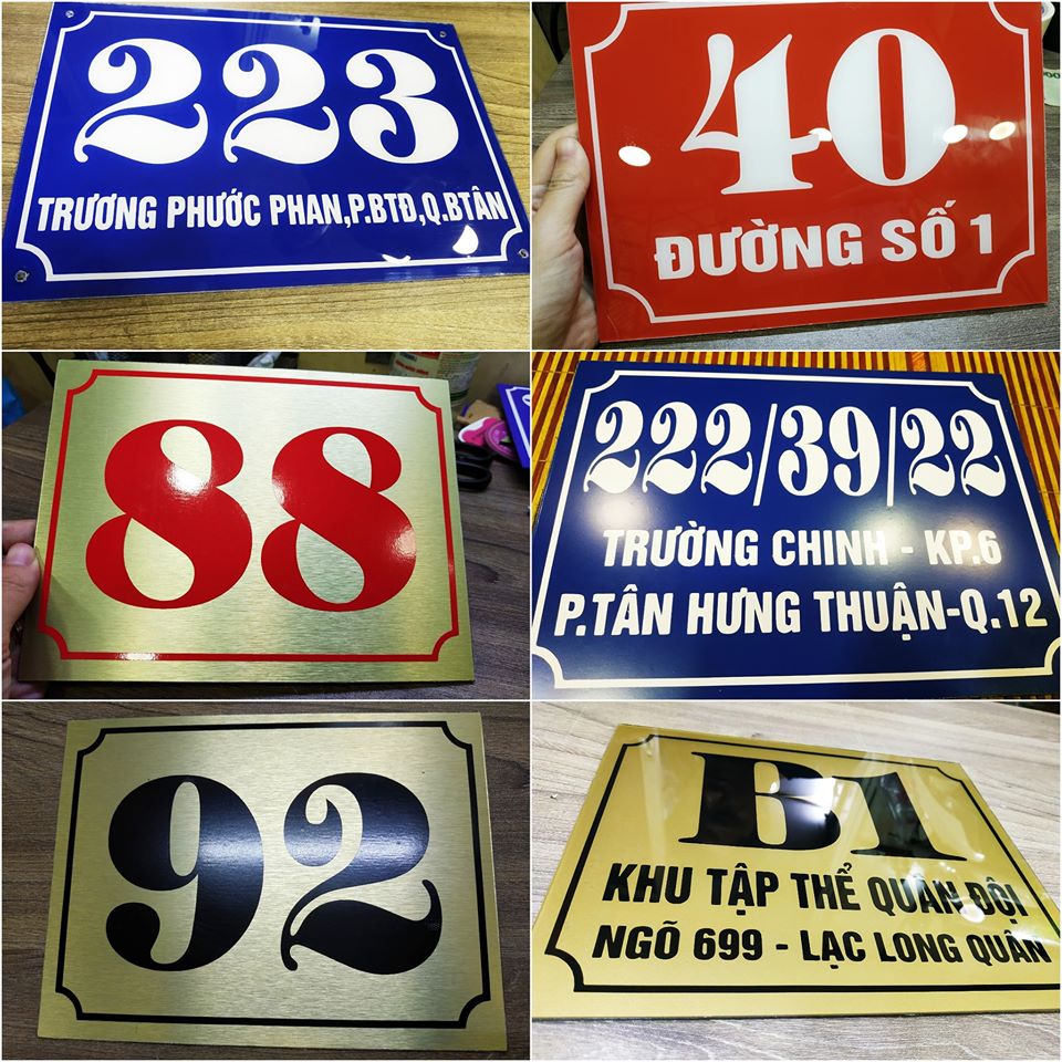 Biển trong nhà theo yêu cầu