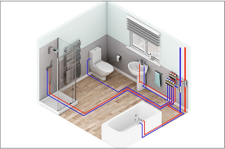 Cấp thoát nước WC cửa hàng