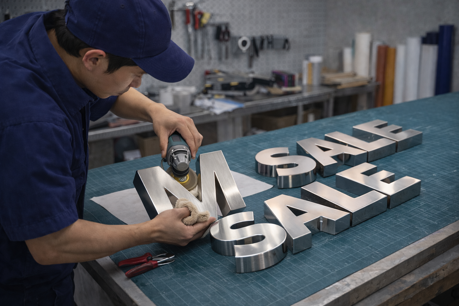 Đánh bóng – tạo xước inox thẩm mỹ, hoàn thiện cao