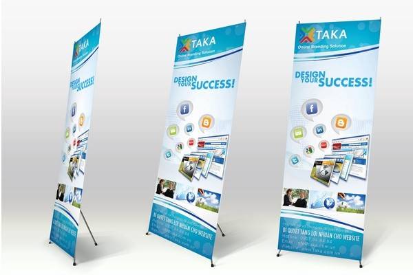 In banner