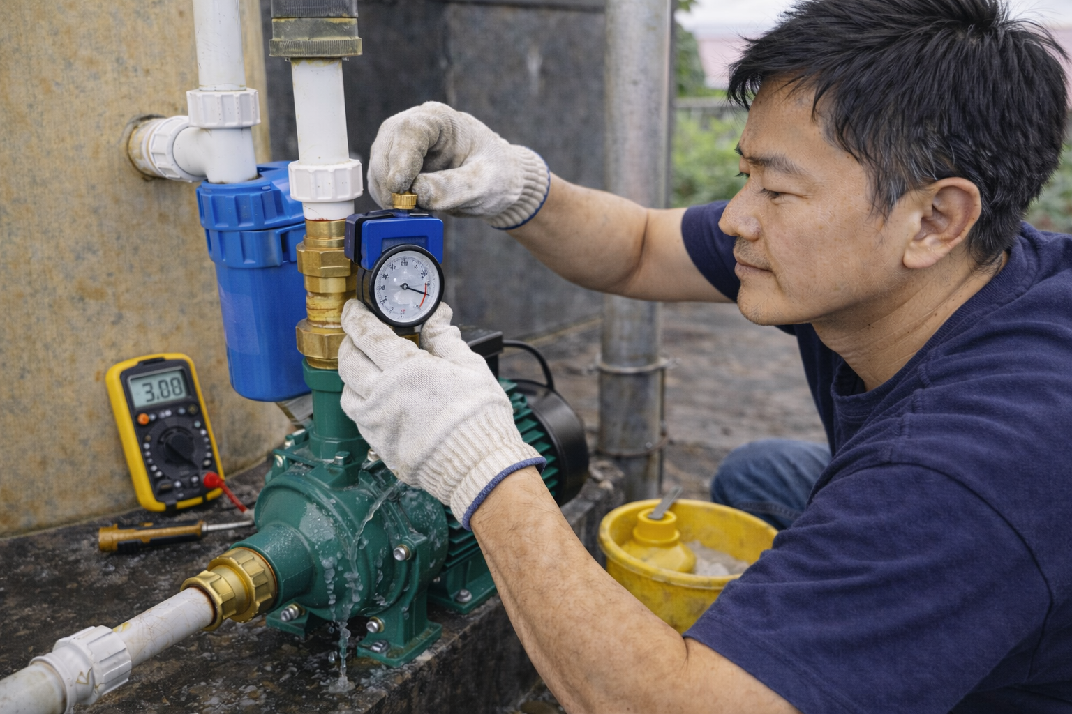 Kiểm tra – cân chỉnh hệ thống bơm