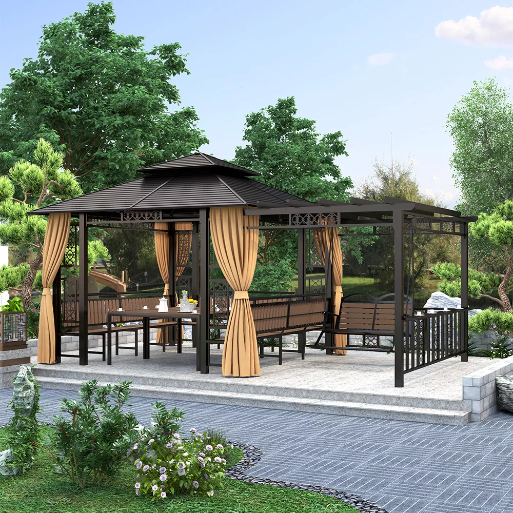 Lắp bàn ghế chòi