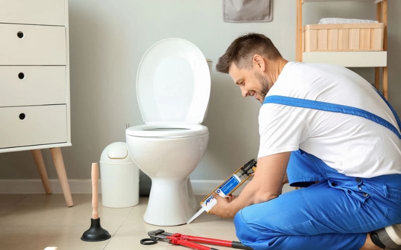 Lắp bồn cầu văn phòng