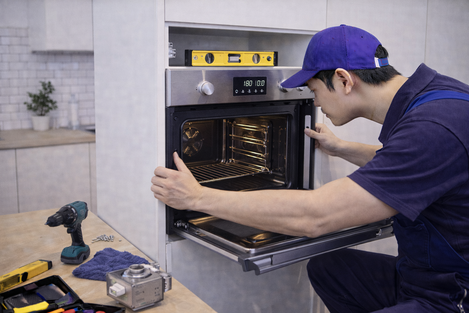 Lắp đặt lò nướng