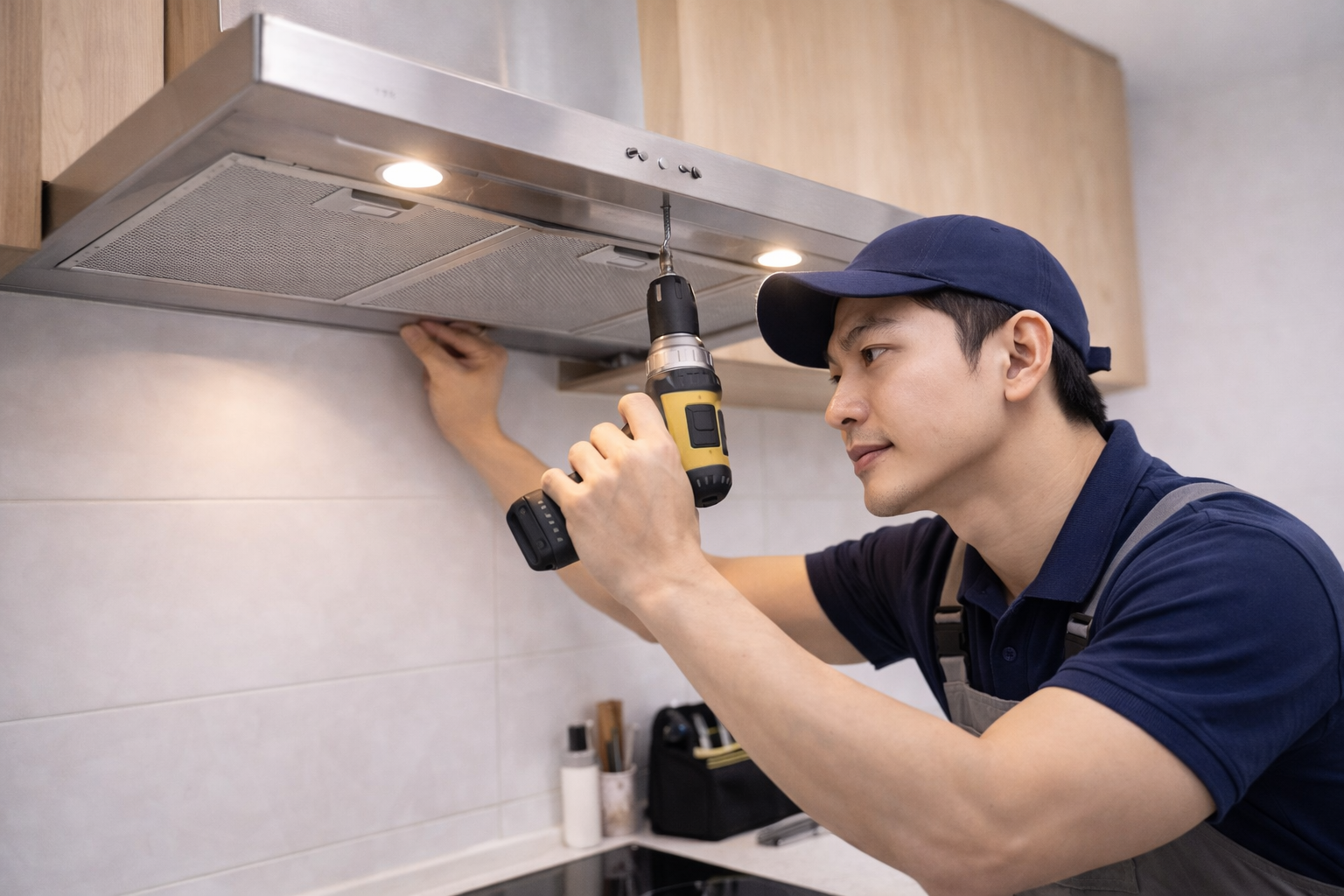 Lắp đặt máy hút mùi