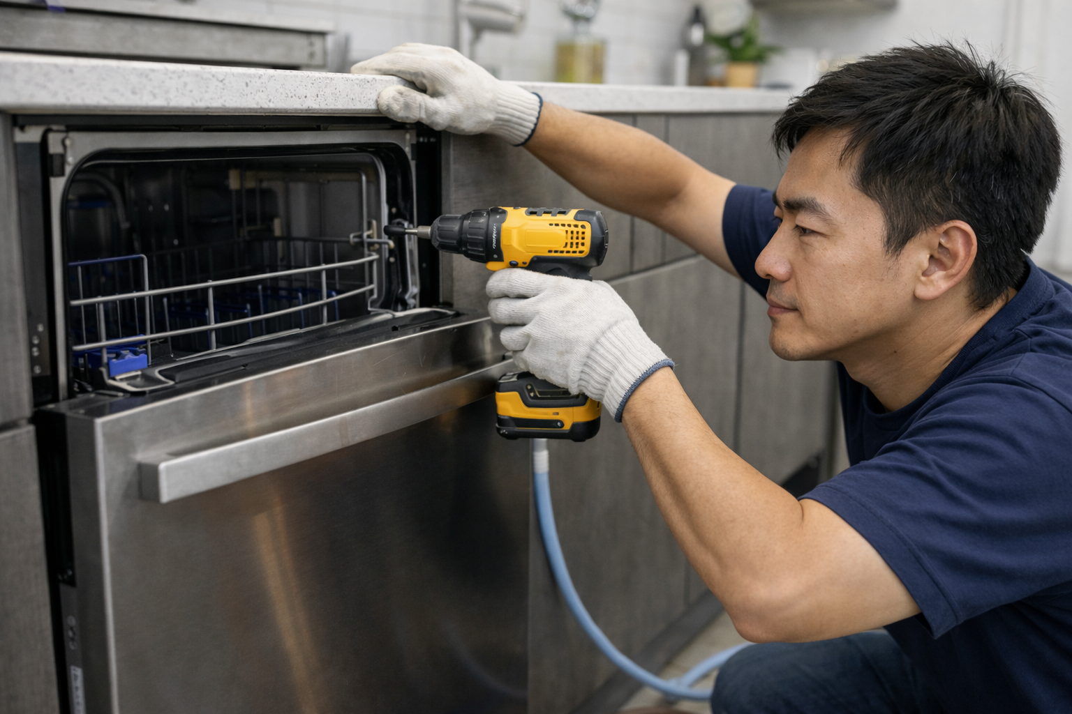 Lắp đặt máy rửa chén