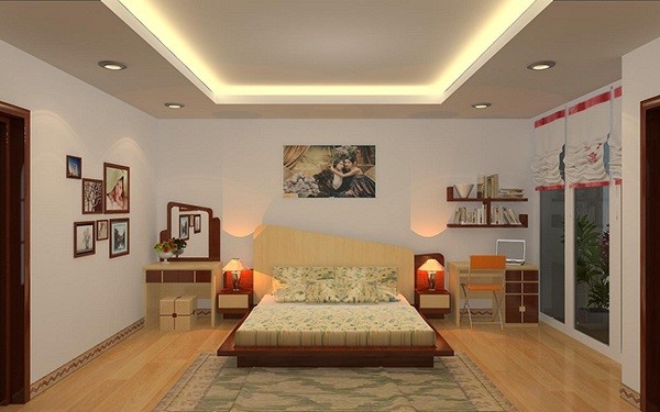 Lắp đèn phòng ngủ nhà vườn