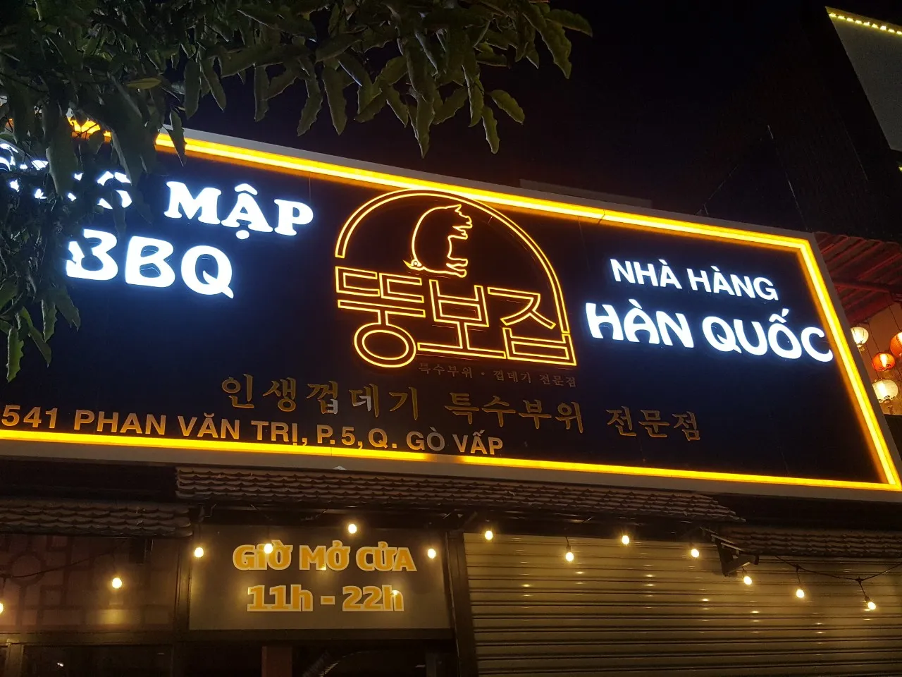 Lắp led bảng hiệu