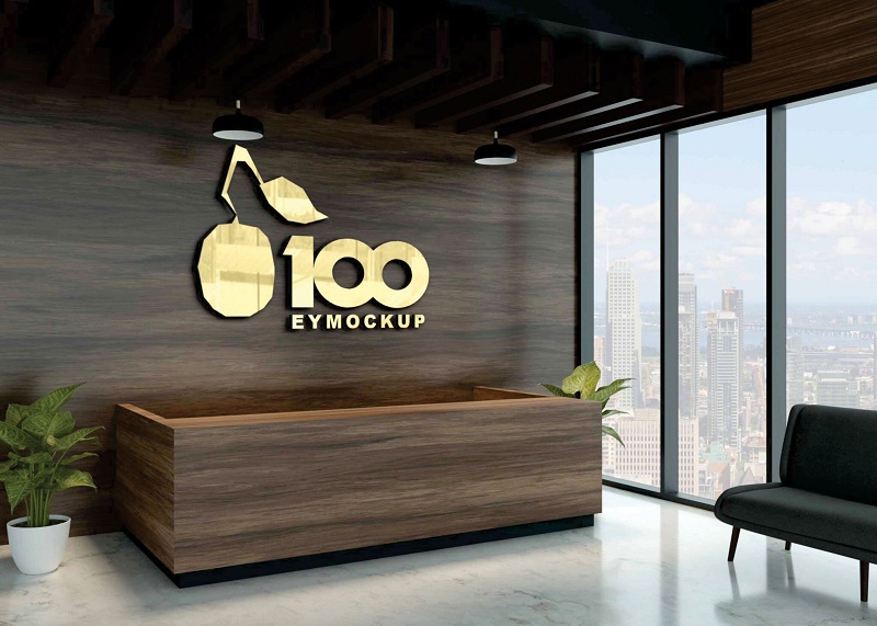Lắp logo nội thất văn phòng