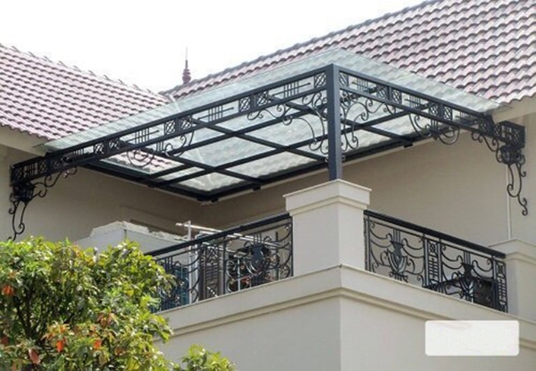 Lắp mái kính sân thượng