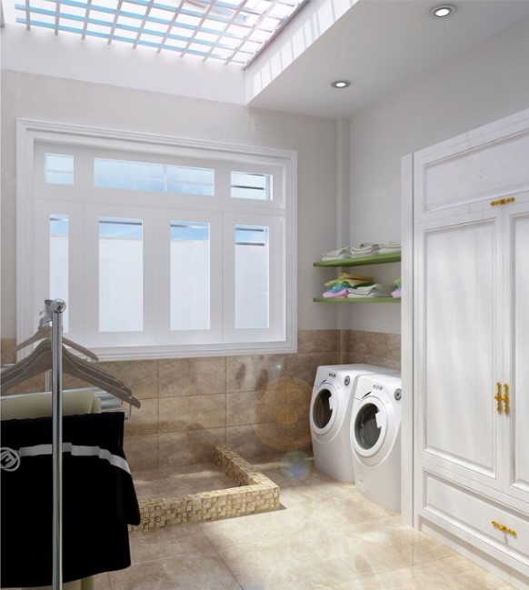 Lắp máy giặt sân thượng