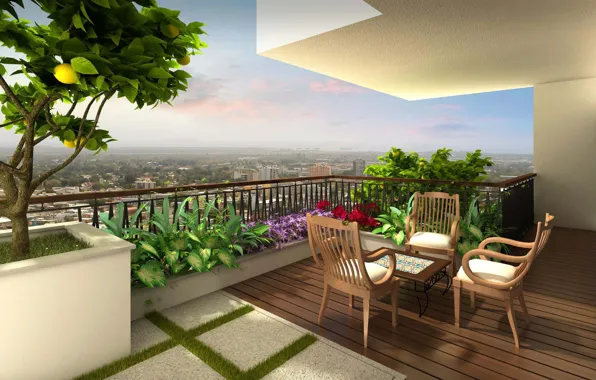 Lập phương án ban công căn hộ