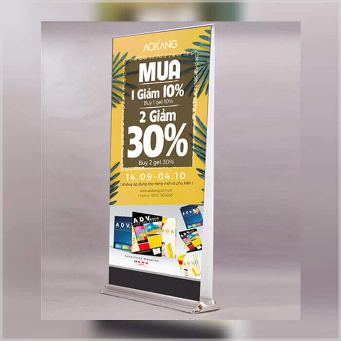 Lắp standee trưng bày – Gọn đẹp, đúng kỹ thuật