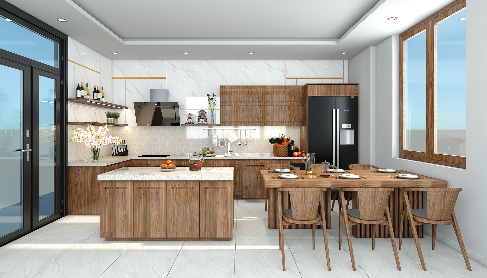Lắp thiết bị nhà bếp căn hộ