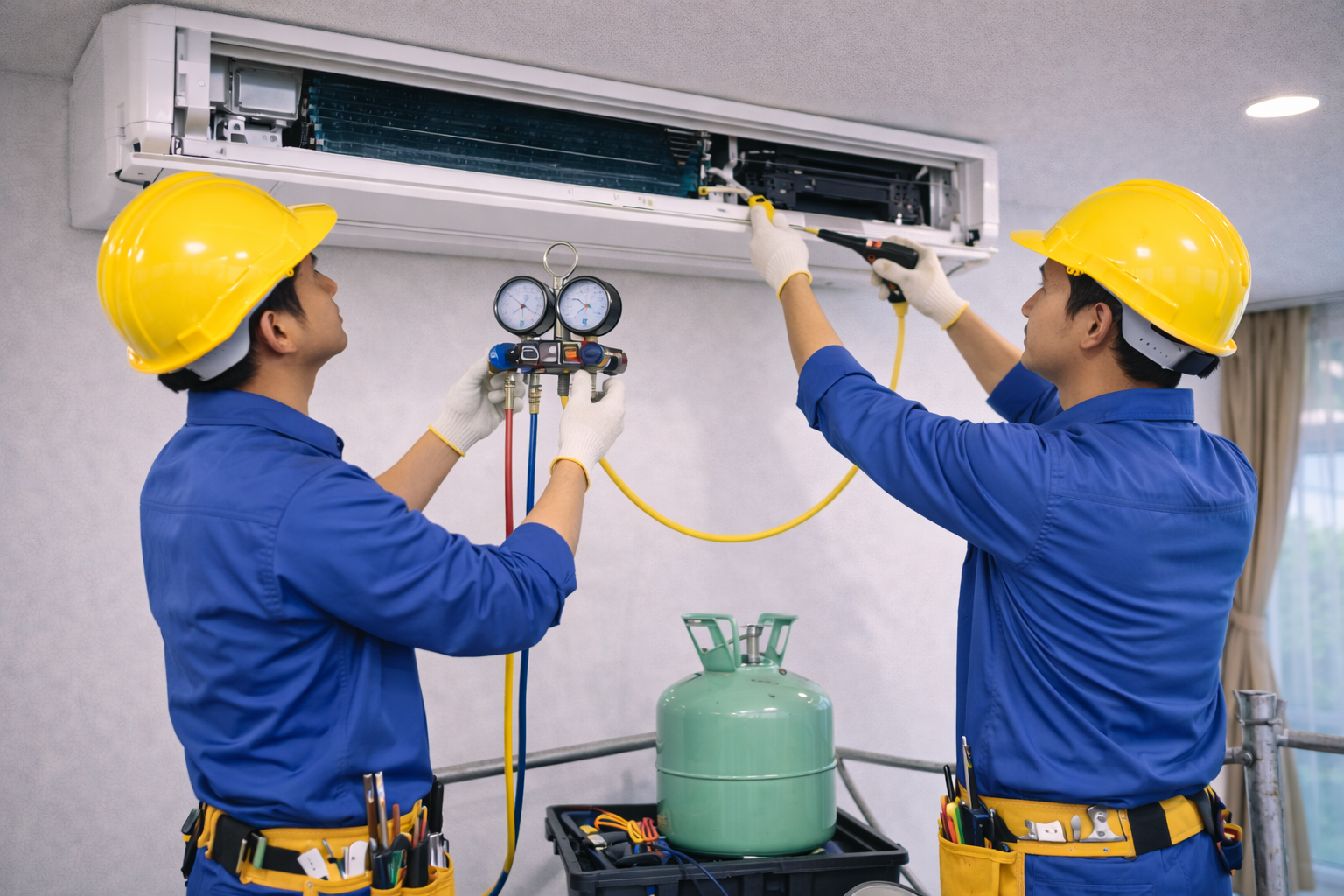 Nạp Gas Máy Lạnh Áp Trần | Làm Lạnh Ổn Định – Đúng Kỹ Thuật