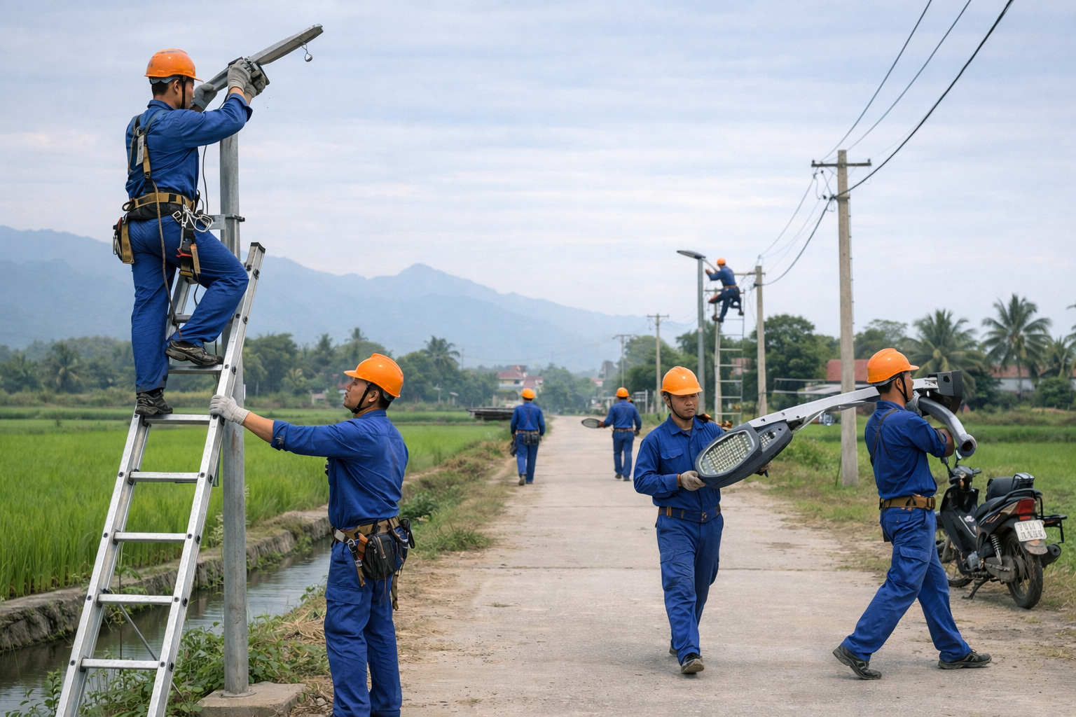 Nhân Công Tháo Dỡ, Di Dời Đèn | Thotot.com