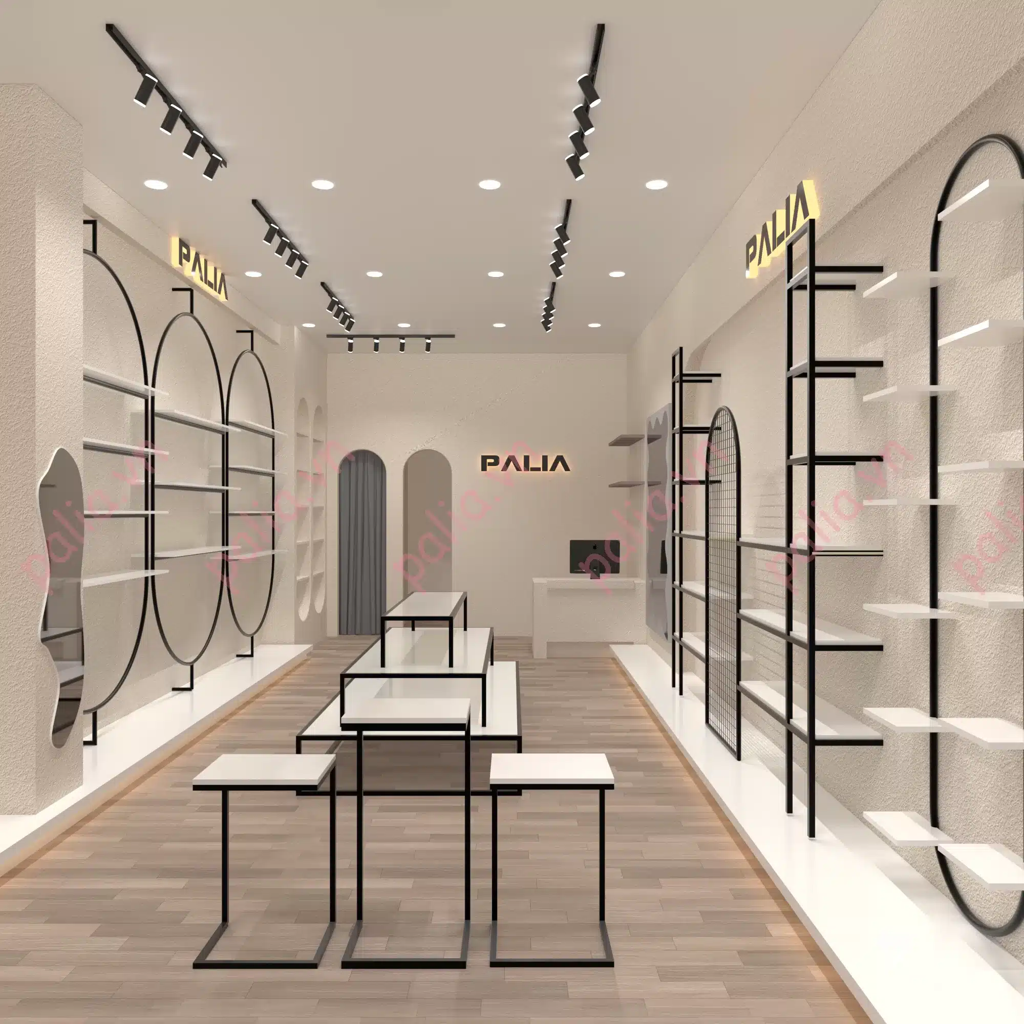 Nội thất cửa hàng full combo