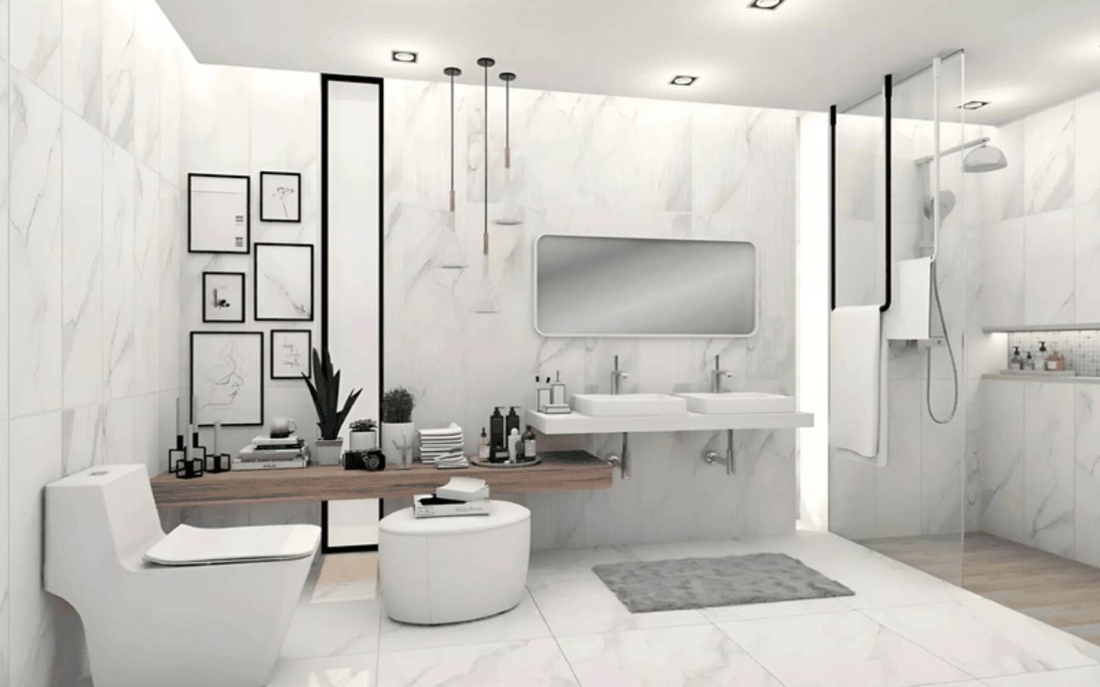 Ốp tường nhà vệ sinh