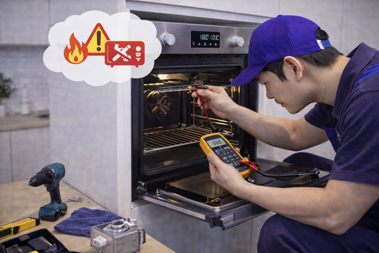 Sửa lò không nóng