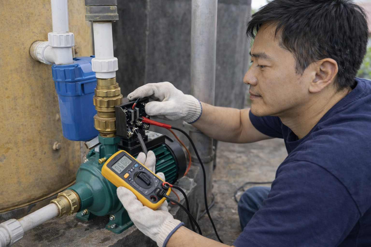 Sửa máy bơm không chạy