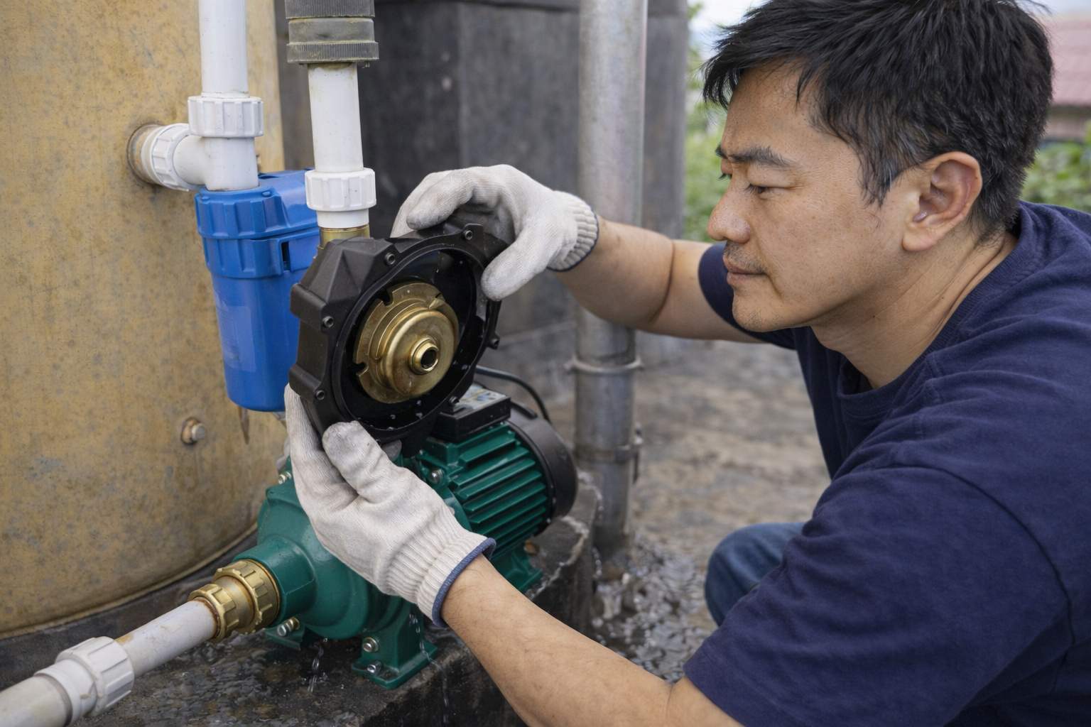 Sửa máy bơm yếu nước