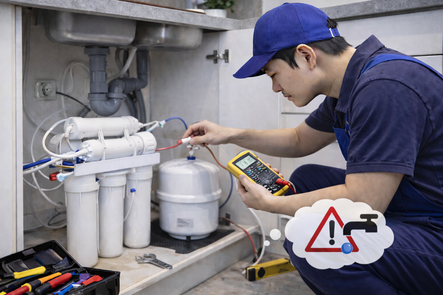 Sửa máy không ra nước