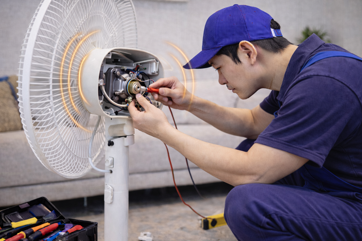 Sửa quạt kêu to – rung lắc