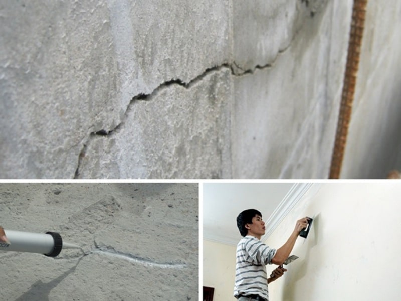 Sửa tường bị nứt