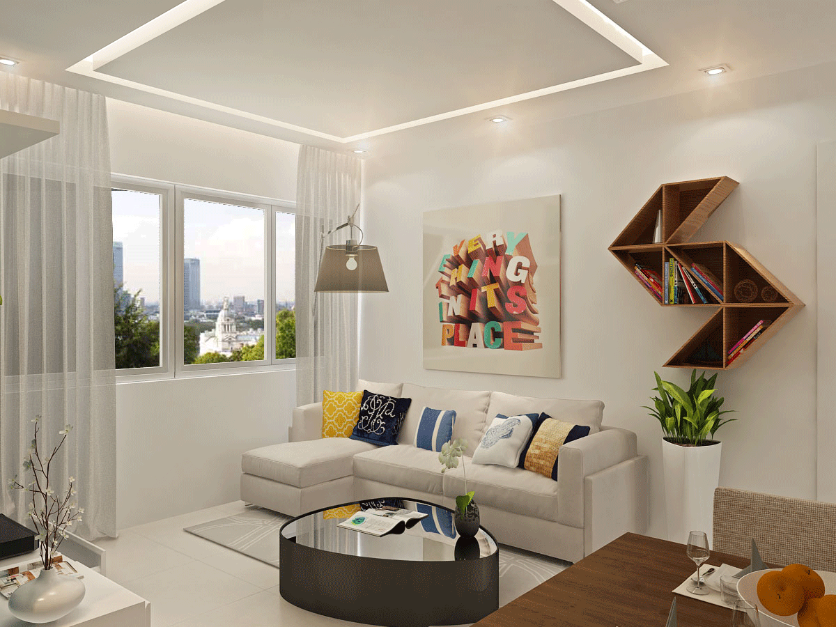 Sửa tường phòng khách căn hộ