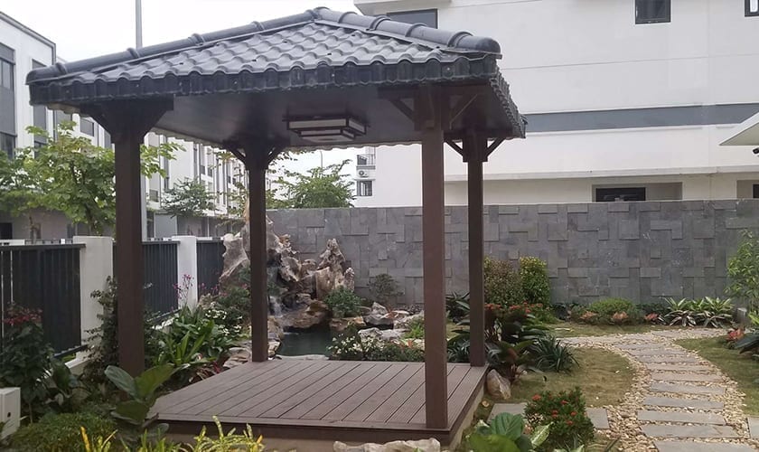 Thi công chòi sân vườn giá rẻ