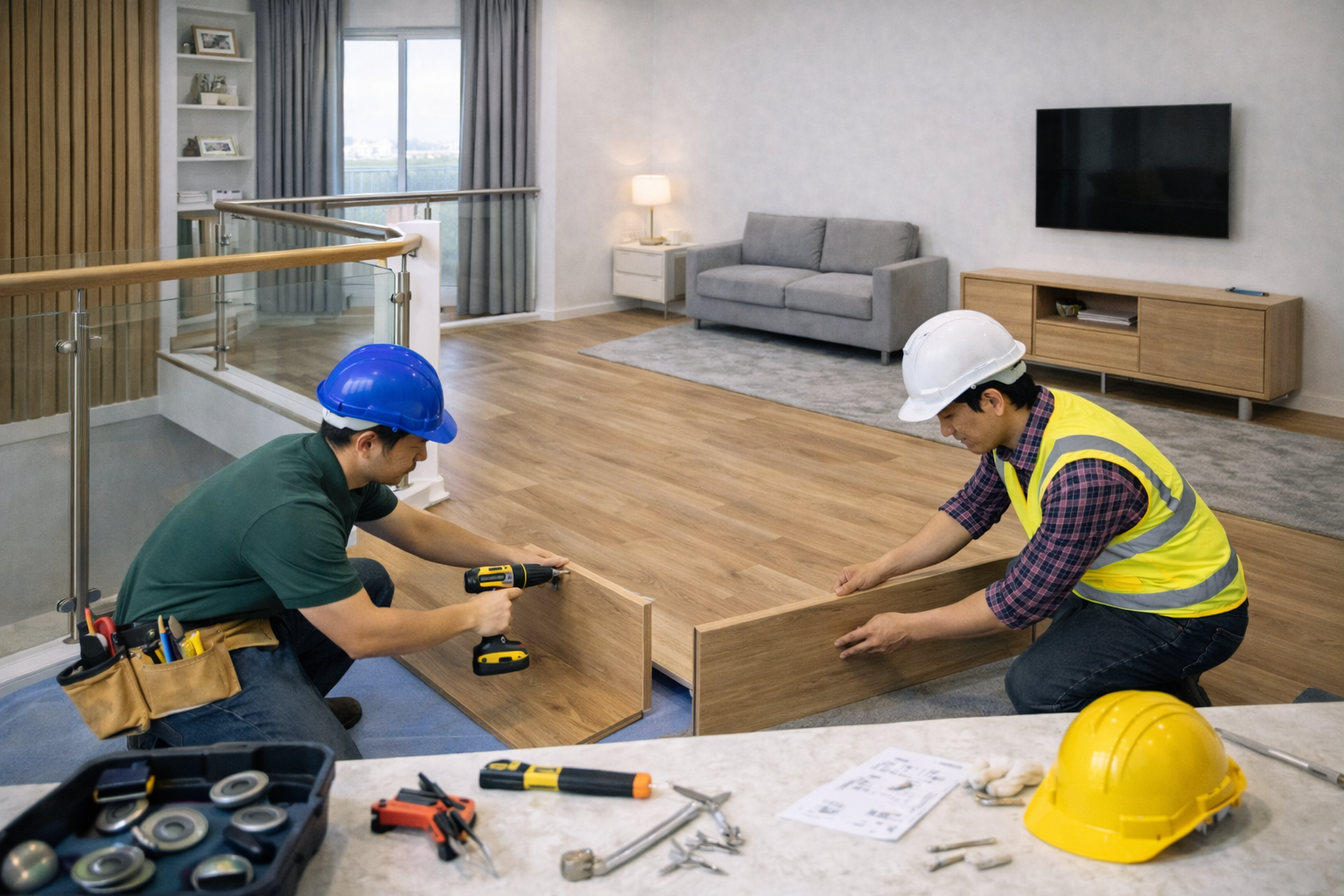 Thi công hoàn thiện nội thất đồng bộ