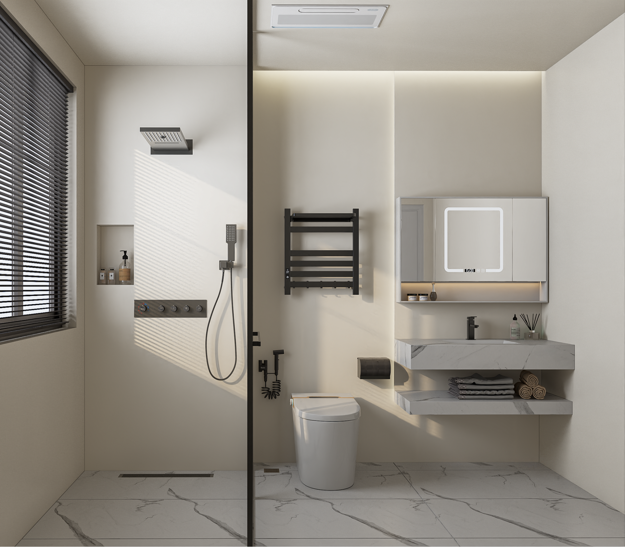 Thi công nhà tắm full combo căn hộ