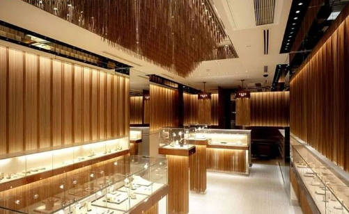 Thi công nội thất gỗ cửa hàng