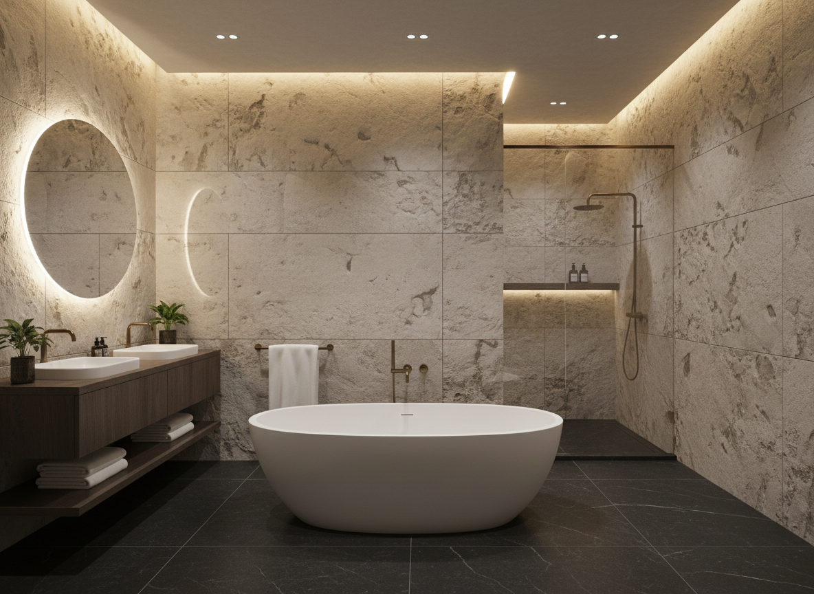 Thi công nội thất phòng tắm biệt thự