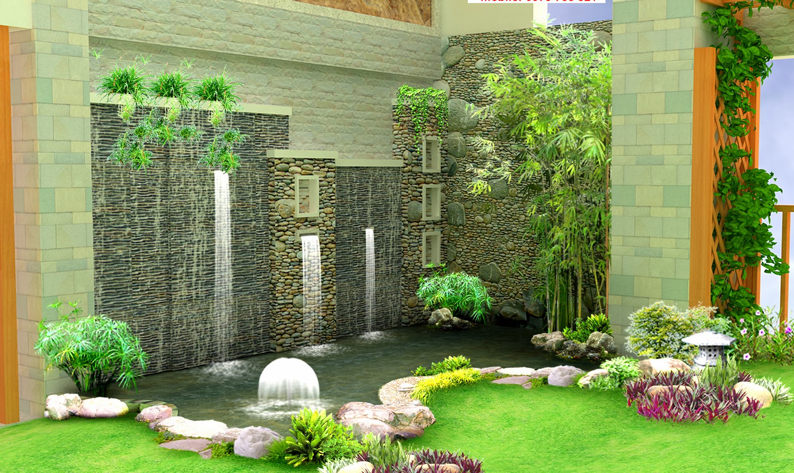 Thi công tiểu cảnh nước