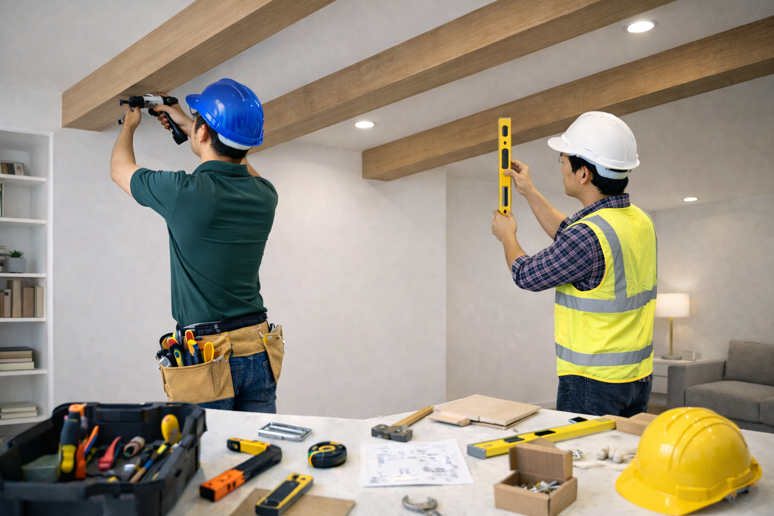 Thi công trần trang trí nội thất