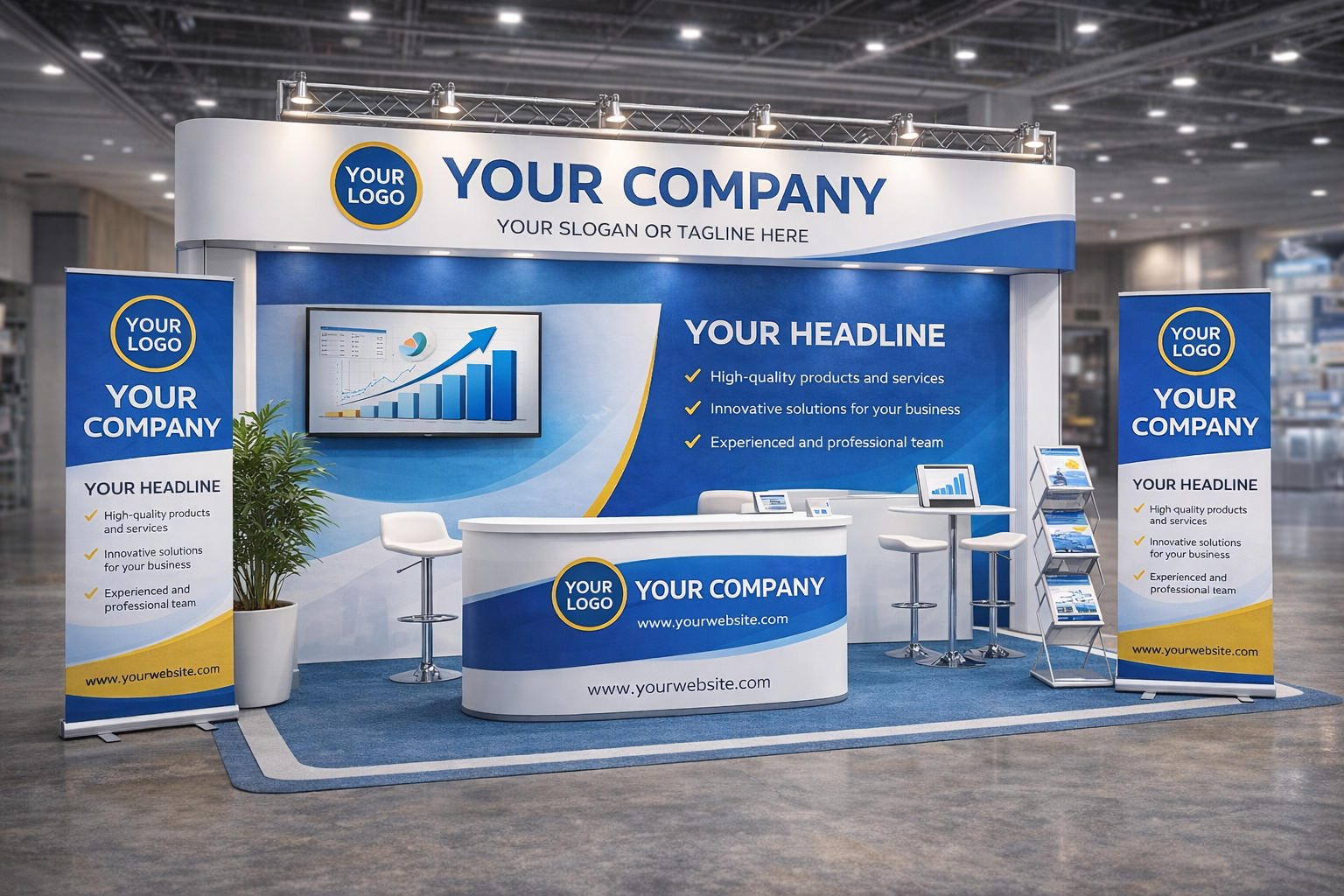 Thiết kế booth – gian hàng | Chuẩn trưng bày, dễ thi công